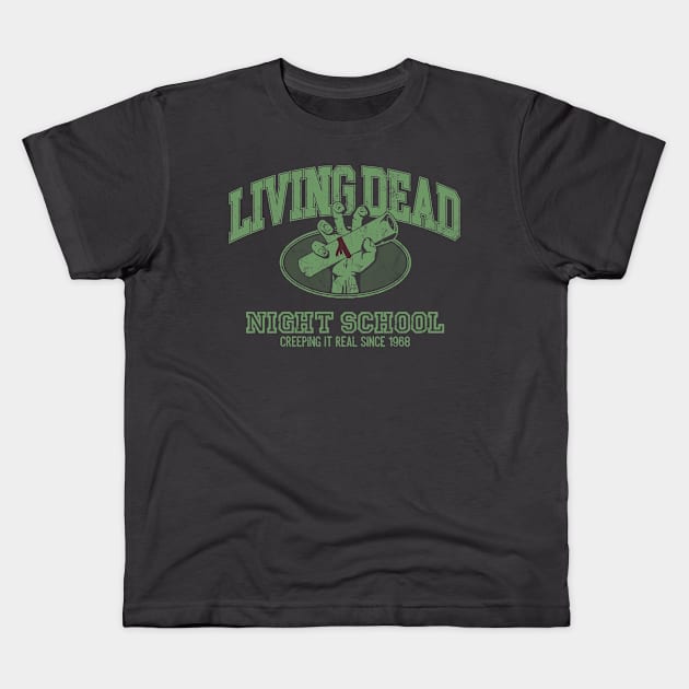 Night School of the Living Dead Kids T-Shirt by ACraigL